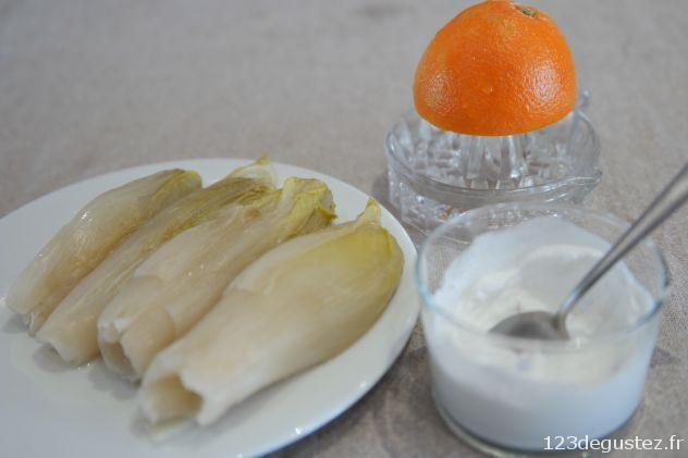 endives braisées à l'orange