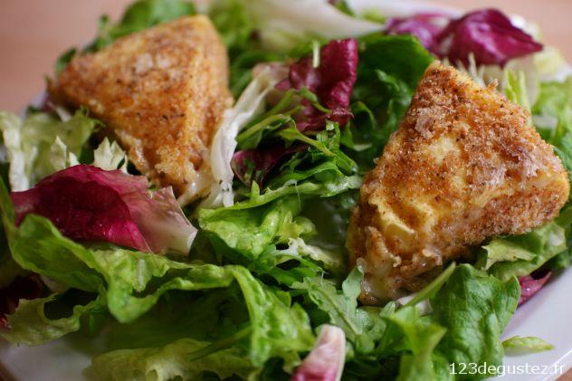 salade au reblochon pané