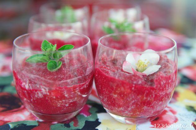 verrines marbrées betterave