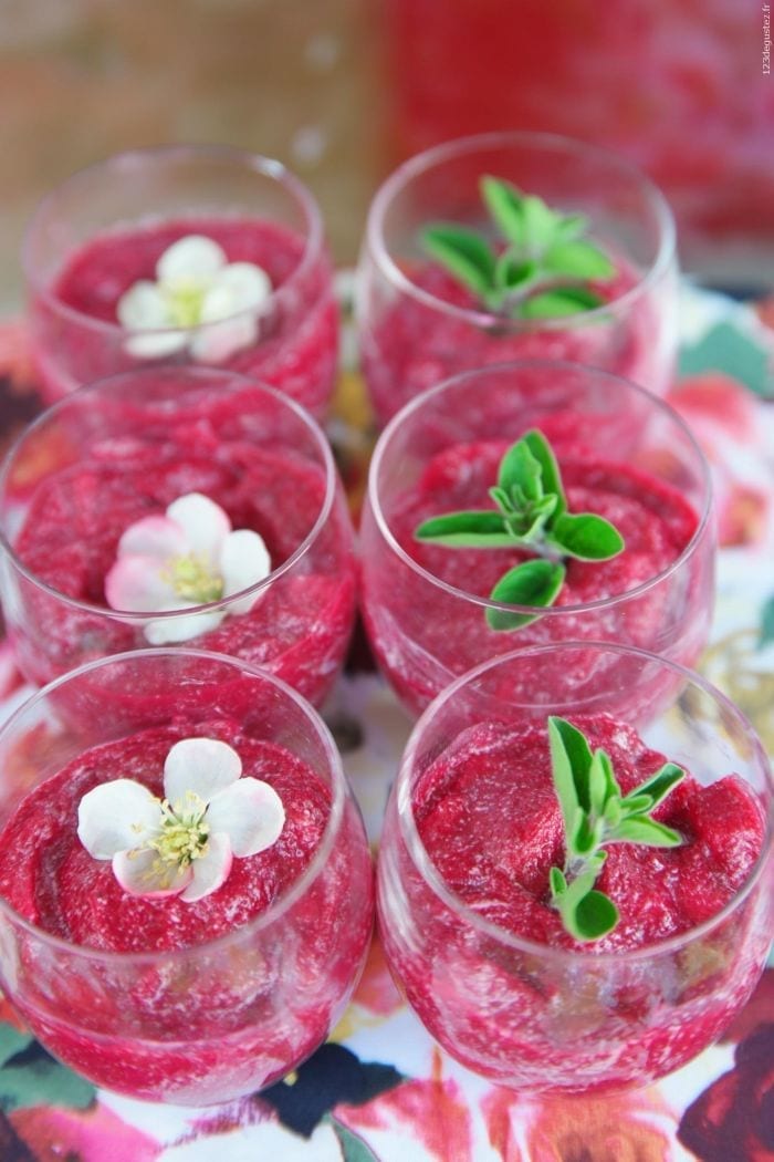 verrines marbrées betterave