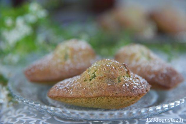 madeleines légères au thé matcha