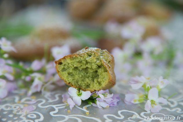 madeleines légères au thé matcha