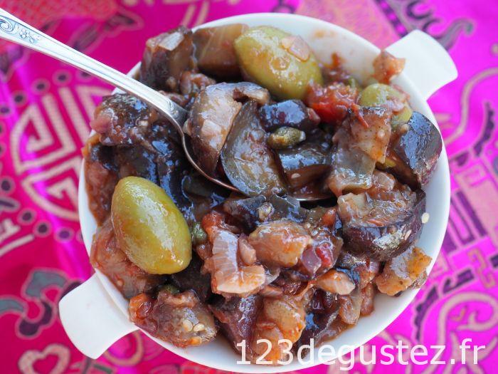 salade d'aubergines et câpres