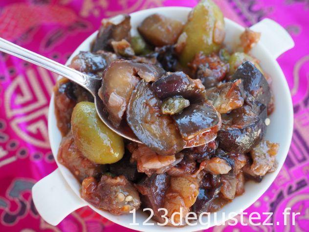 salade d'aubergines et câpres