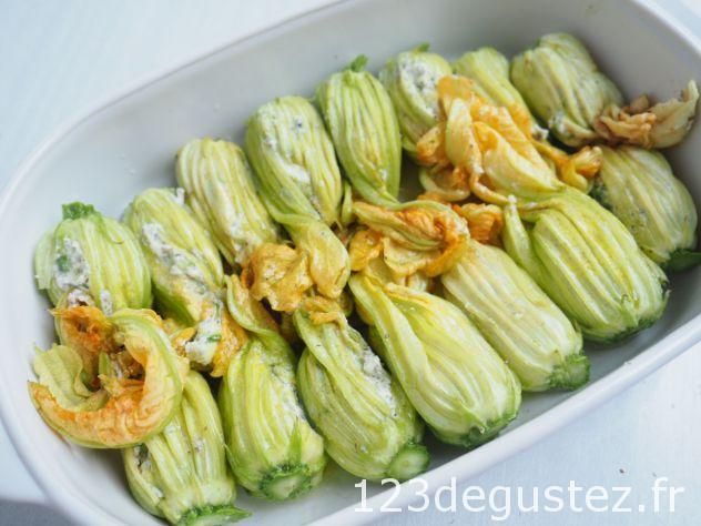 Fleurs de courgettes farcies au gorgonzola