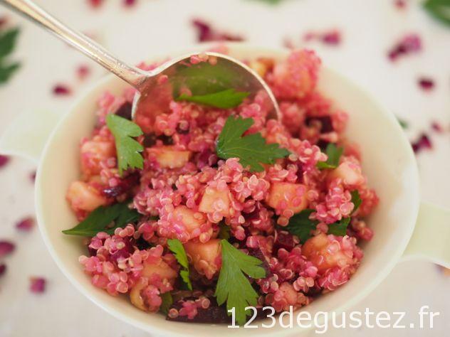 salade de quinoa à la betterave pour Octobre rose