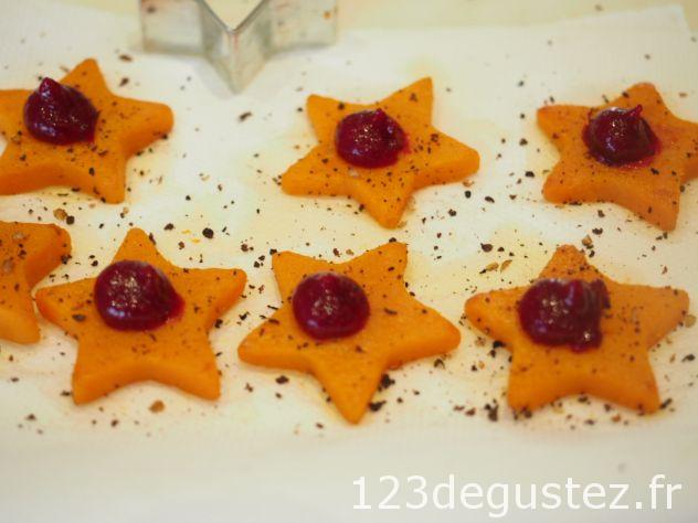 canapé de foie gras au butternut