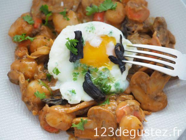 Saint Jacques aux oeufs mollets Dali