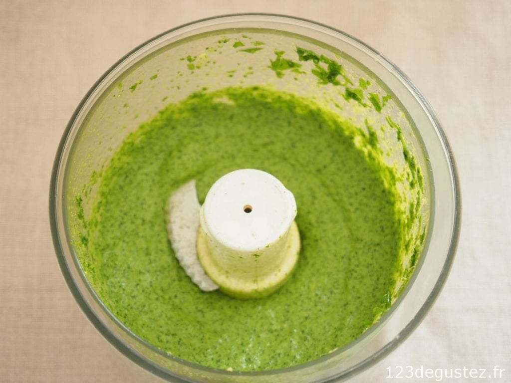 pesto de roquette végan