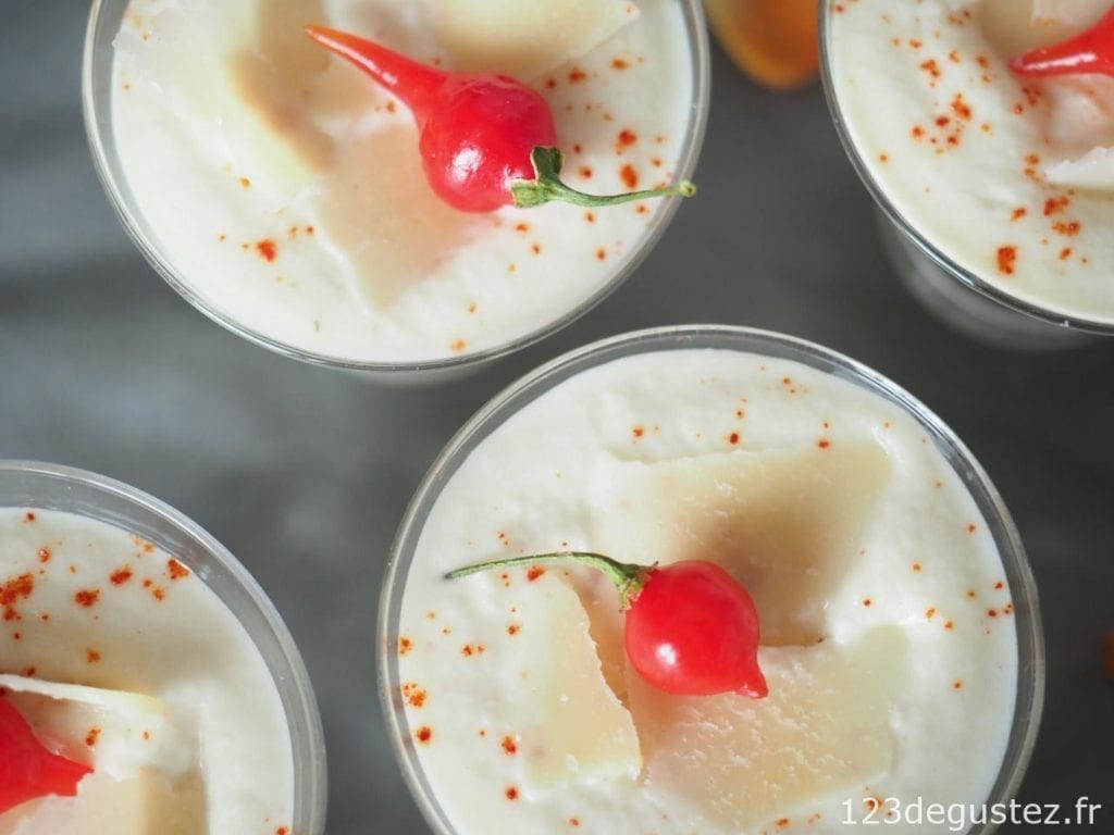 Verrine facile chou fleur mascarpone