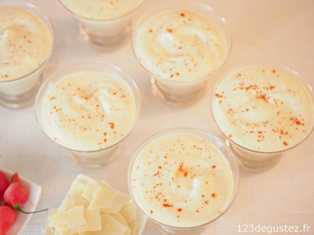 Verrine facile chou fleur mascarpone