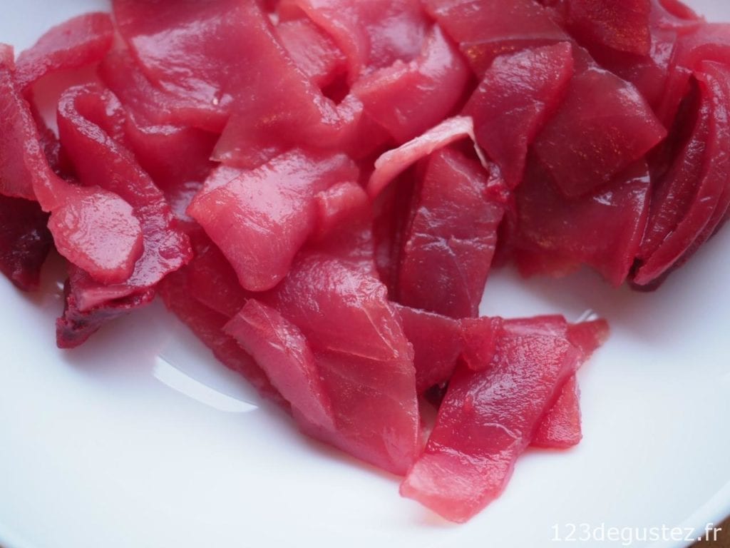 carpaccio de thon