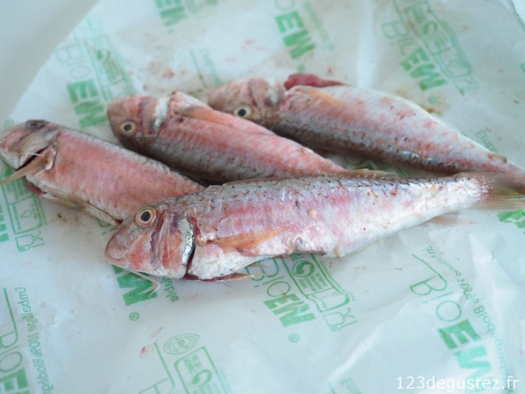 rougets grillés minute