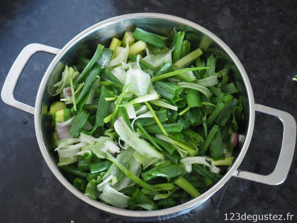 tarte aux légumes de printemps