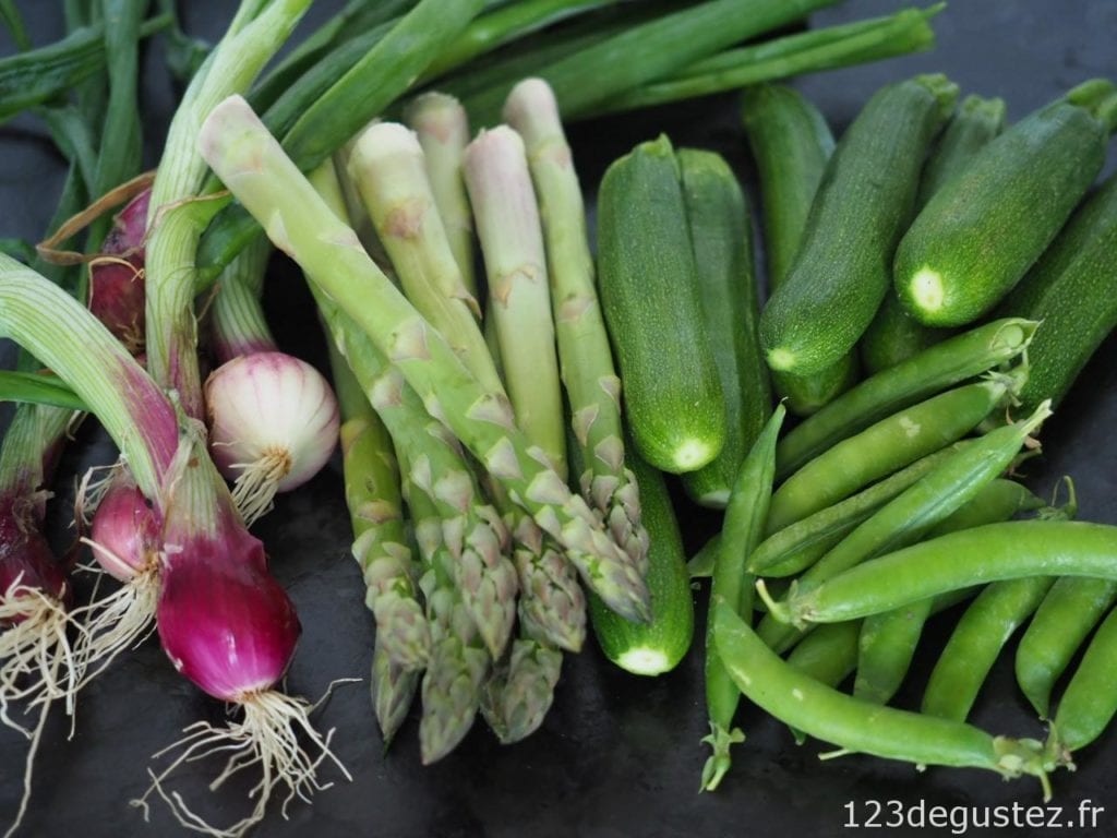 tarte aux légumes de printemps