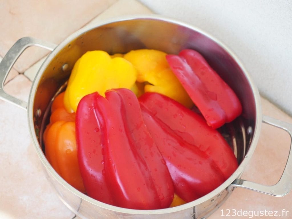 cuisson poivron vapeur douce