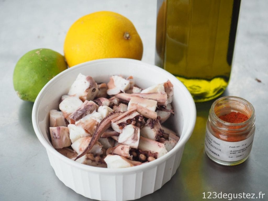 salade de poulpe à l'orange