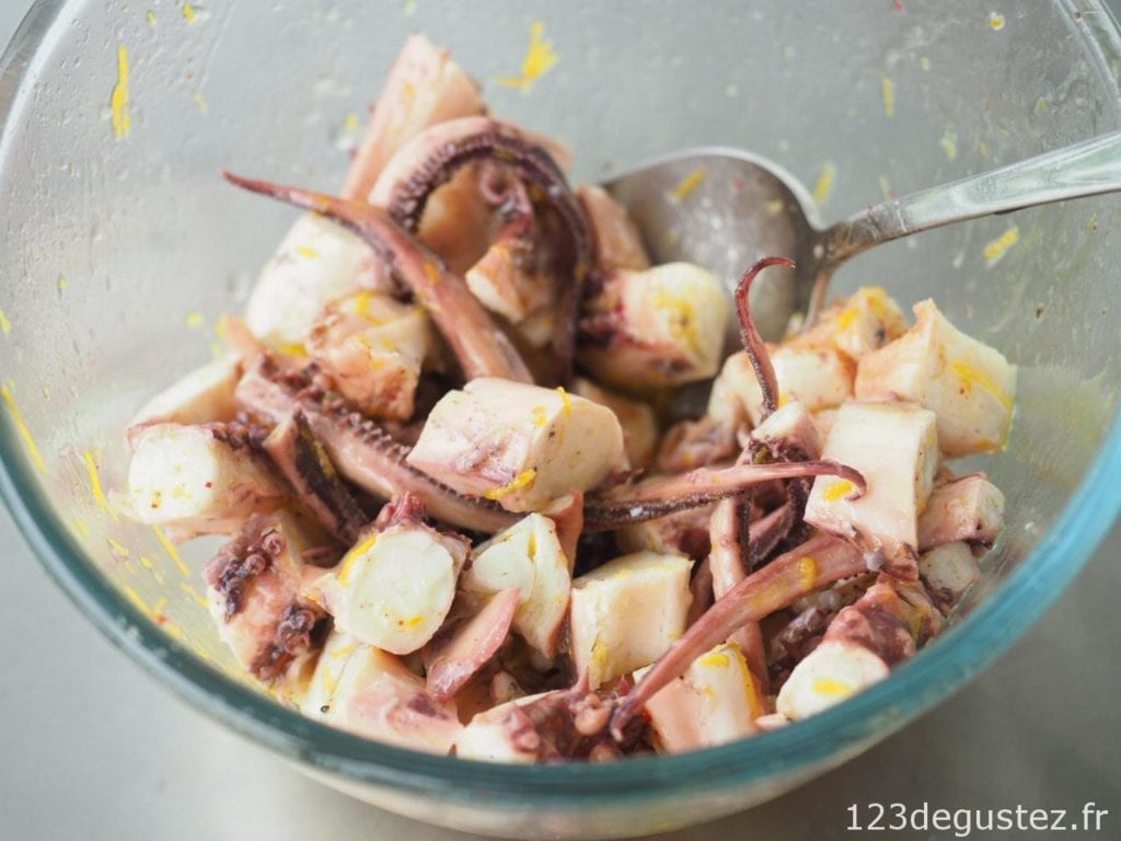 salade de poulpe à l'orange