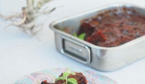 aubergine au four confite