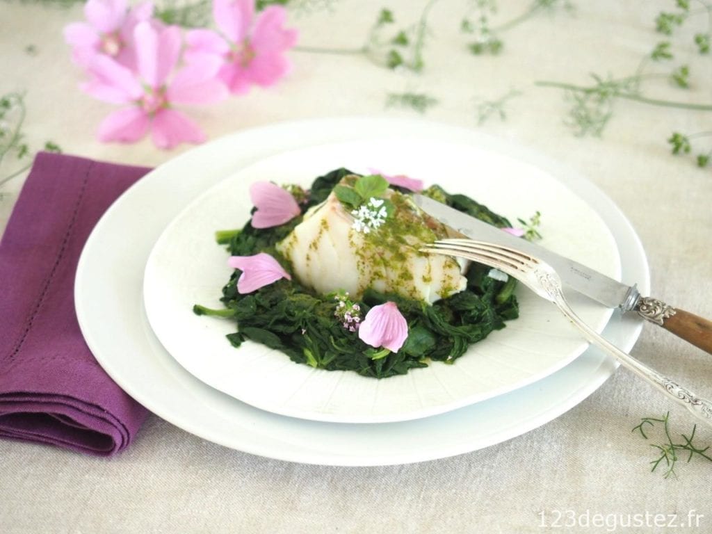 cabillaud aux épinards au vitaliseur