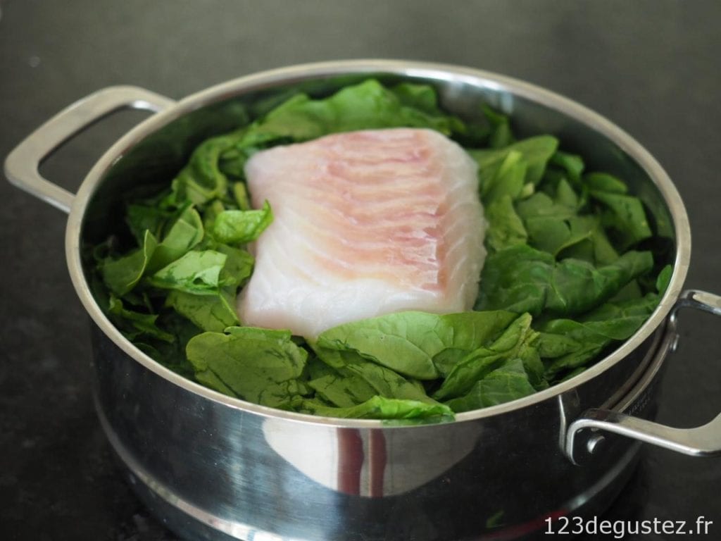 cabillaud aux épinards au vitaliseur