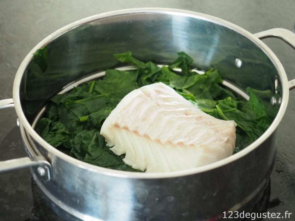 cabillaud aux épinards au vitaliseur
