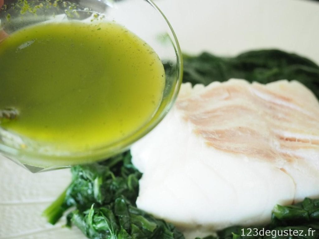 cabillaud aux épinards au vitaliseur