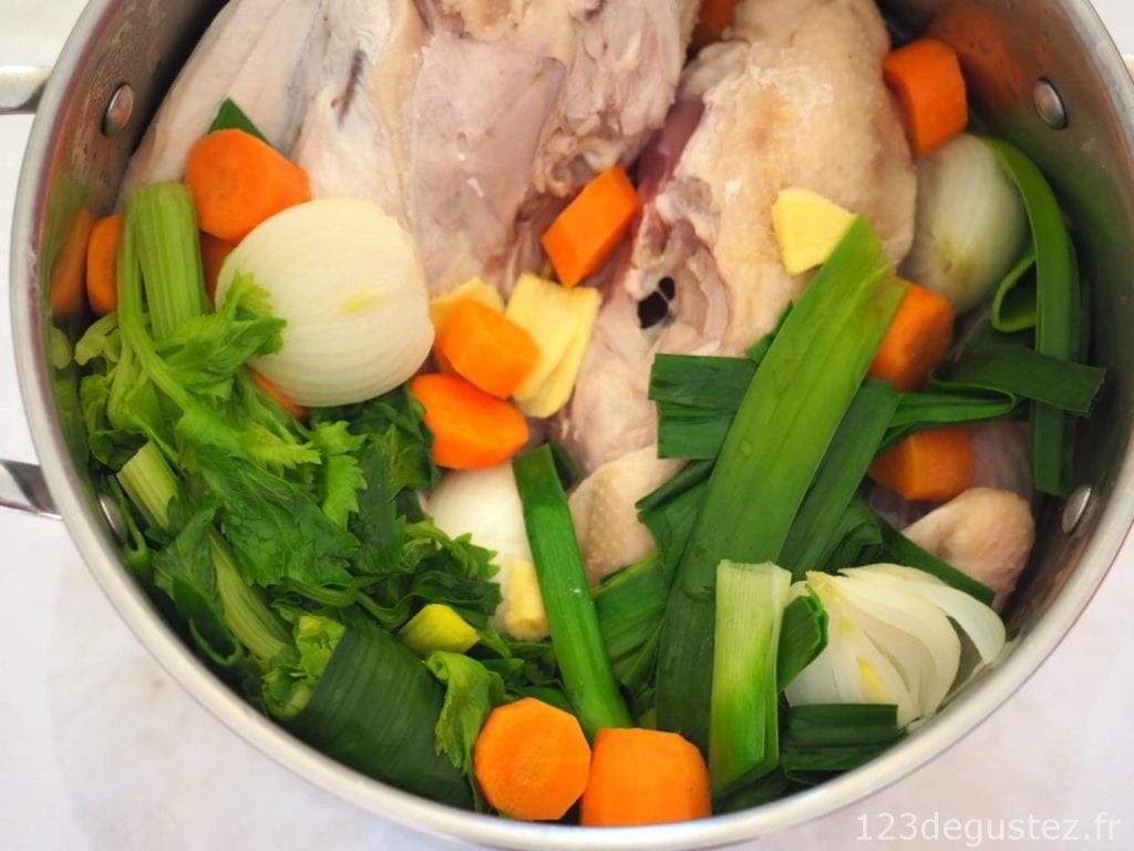 bouillon de poulet maison