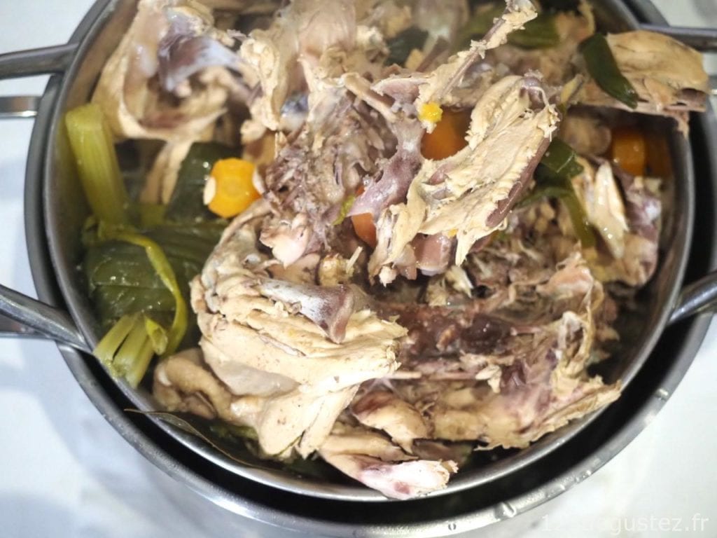 bouillon de poulet maison