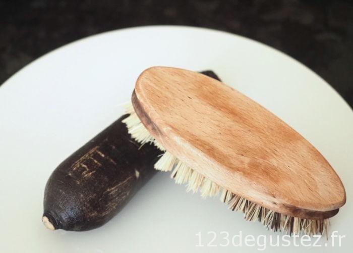 carpaccio radis noir et rose