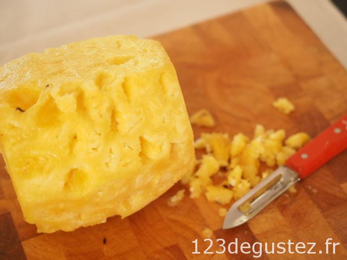 couper un ananas