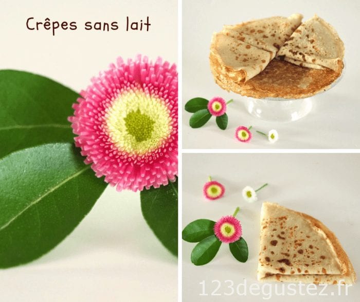 crêpes sans lait de vache