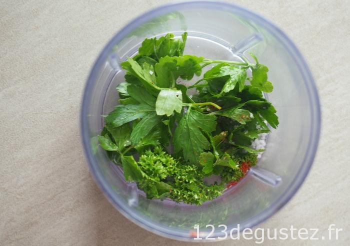 salade oeufs durs à l'oxalis