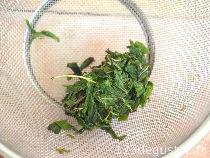 sorbet chocolat menthe