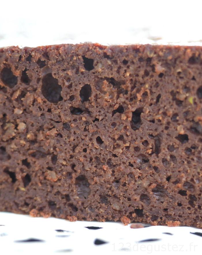 gâteau au chocolat à la courgette et huile d'olive