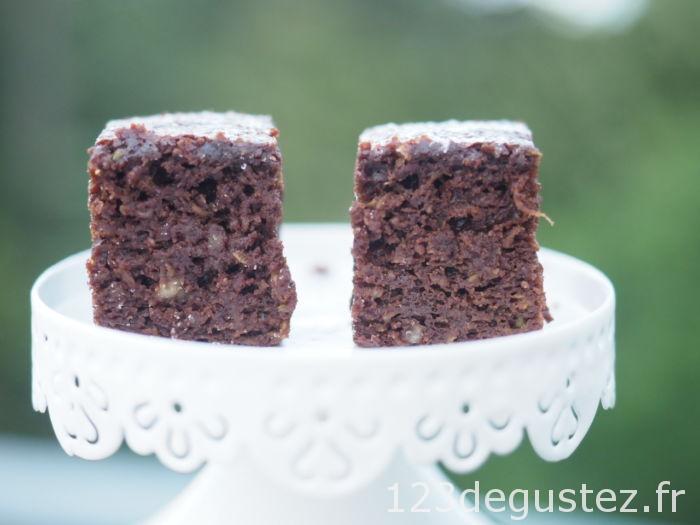 gâteau au chocolat à la courgette et huile d'olive