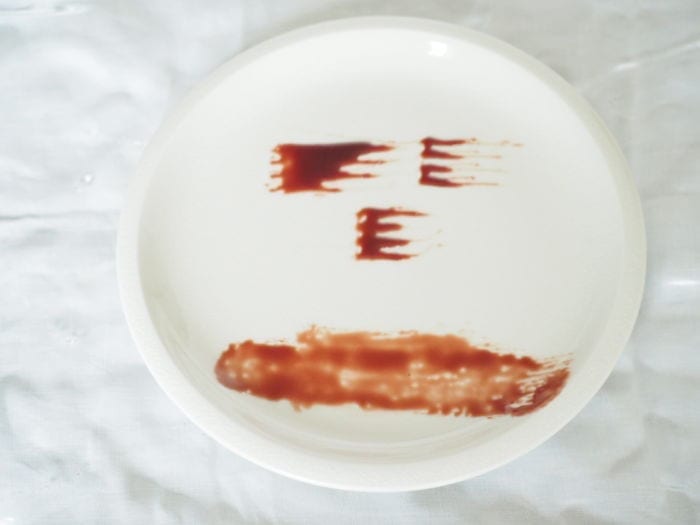 décoration d'assiette