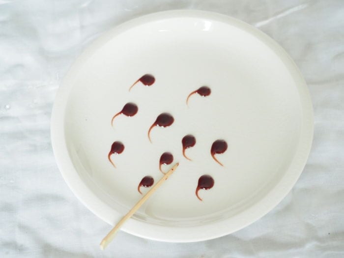 décoration d'assiette