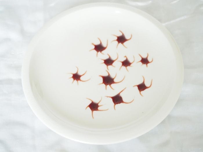 décoration d'assiette