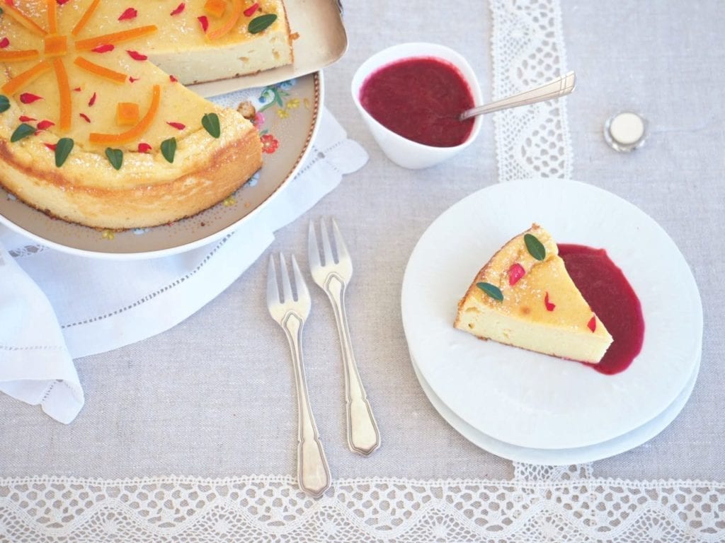 Gâteau au fromage blanc de chèvre