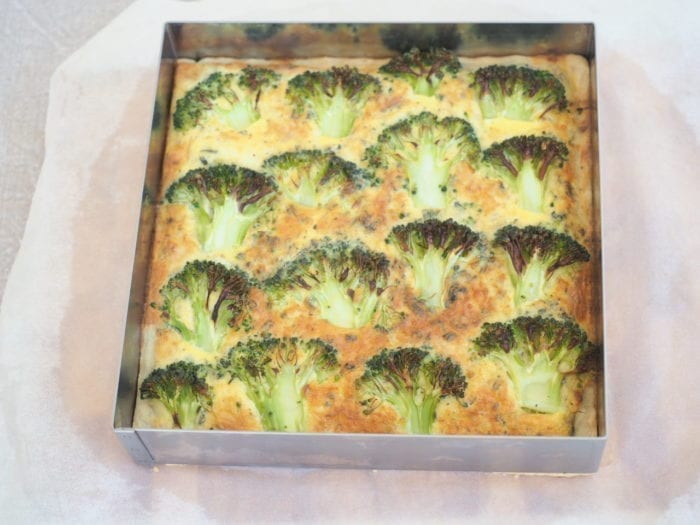 tarte brocolis et roquefort