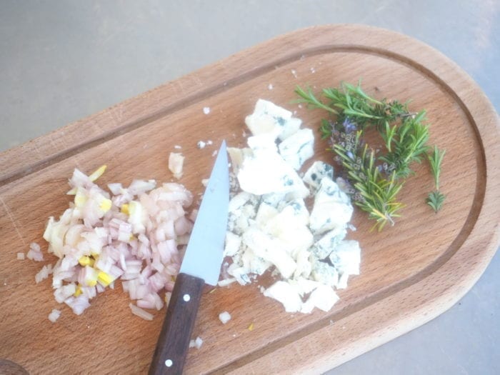 tarte brocolis et roquefort