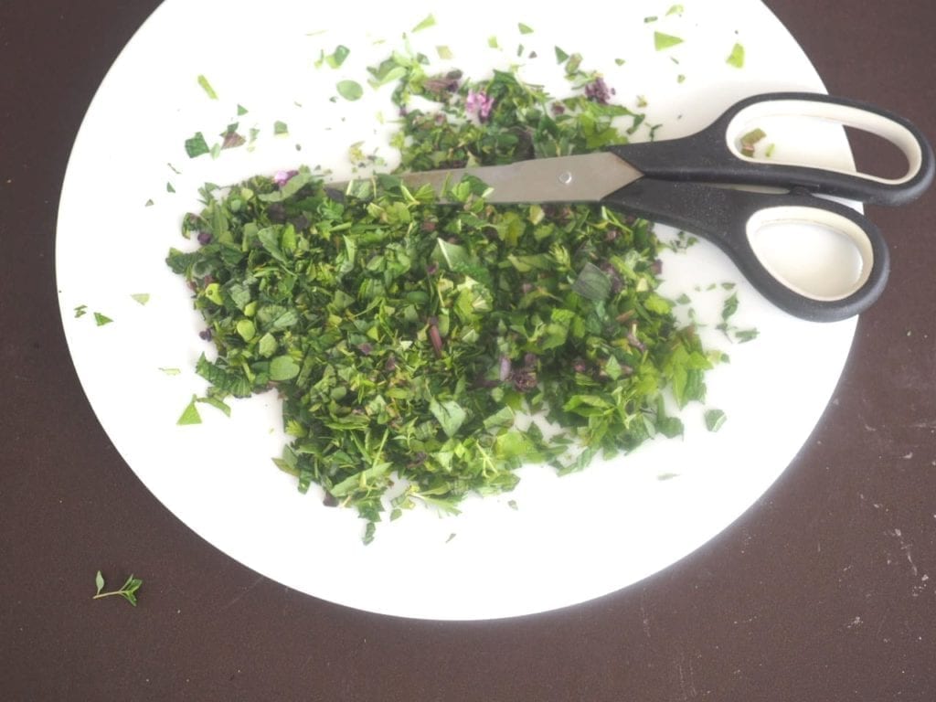 féta en papillote de feuilles de vigne