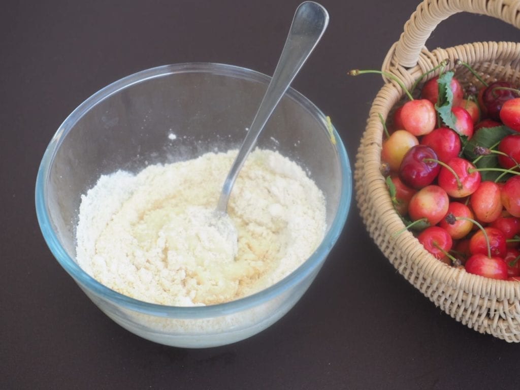 Gateau aux cerises léger