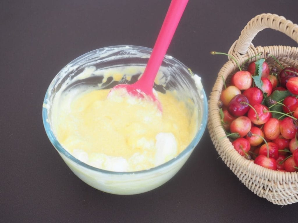 Gateau aux cerises léger