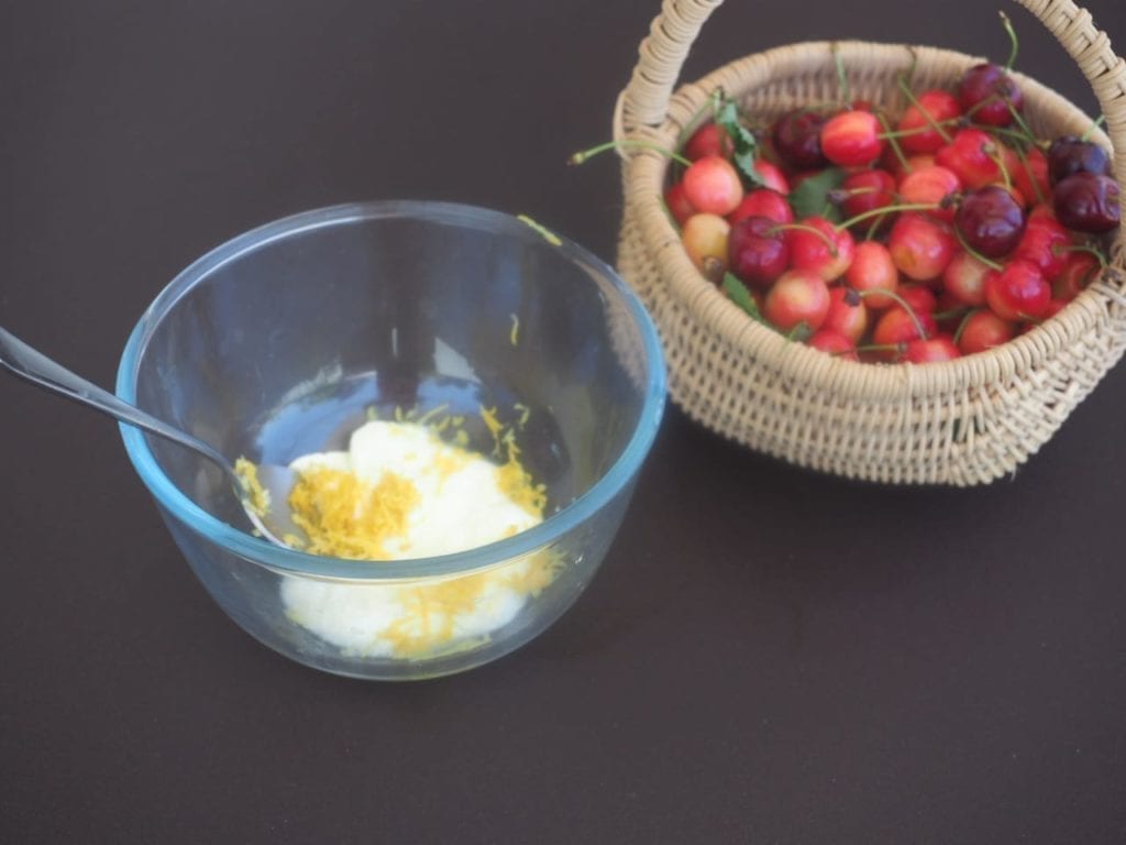 Gateau aux cerises léger