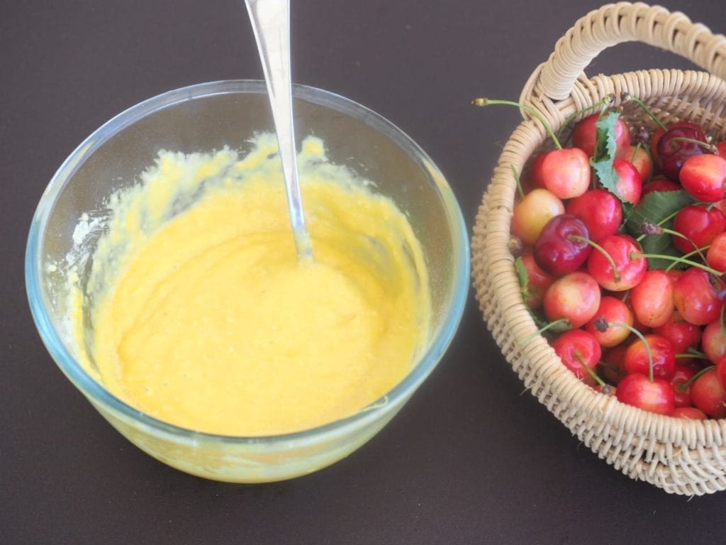 Gateau aux cerises léger