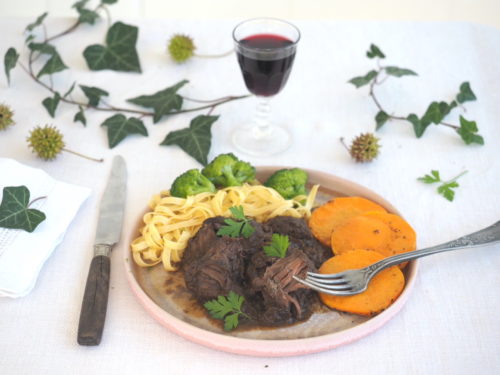 joue de boeuf confite aux épices douces