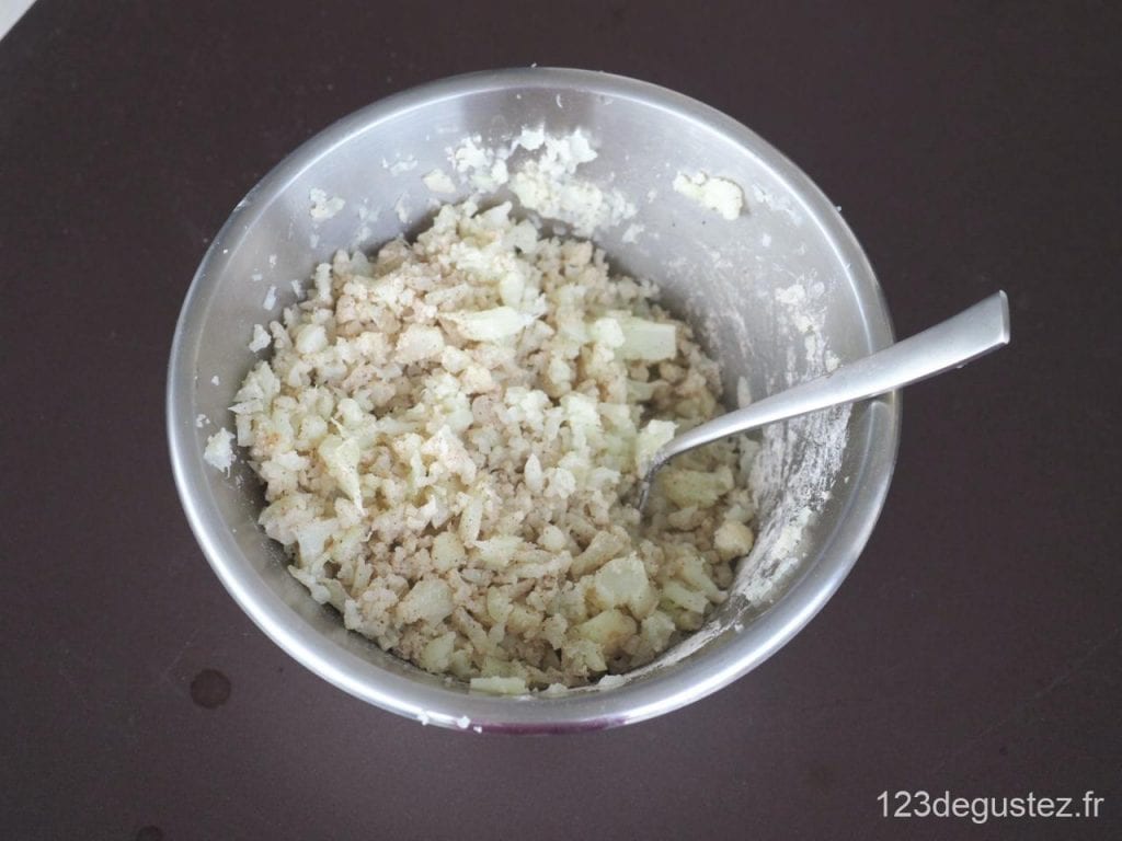 flan de chou fleur aux épices à la vapeur