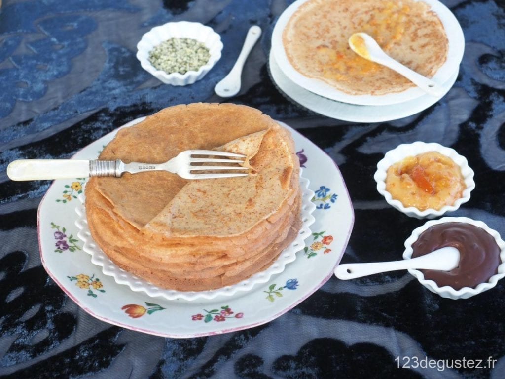 pâte à crêpe légère